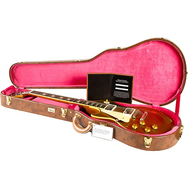 Gibson Custom 1957 Les Paul Standard Goldtop Reissue VOS Left-Handed Electric Guitar Double Gold