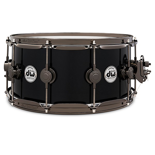 DW Collector's SSC Maple Finish Ply Snare Drum with Black Nickel Hardware 14 x 6.5 in. Gloss Black