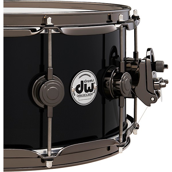 DW Collector's SSC Maple Finish Ply Snare Drum with Black Nickel Hardware 14 x 6.5 in. Gloss Black