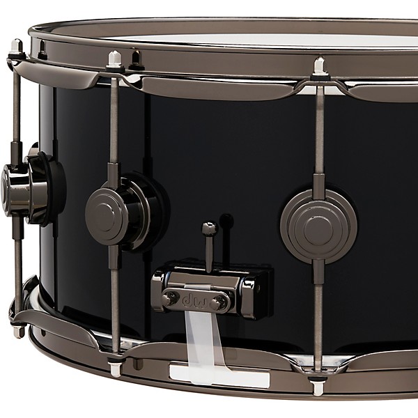 DW Collector's SSC Maple Finish Ply Snare Drum with Black Nickel Hardware 14 x 6.5 in. Gloss Black