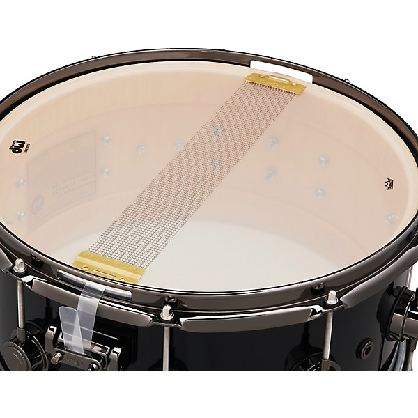 DW Collector's SSC Maple Finish Ply Snare Drum with Black Nickel Hardware 14 x 6.5 in. Gloss Black