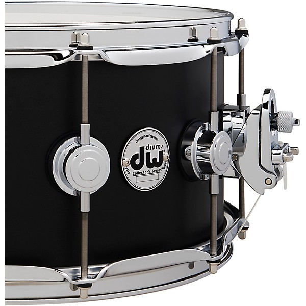 DW Collector's SSC Maple Satin Oil Snare Drum with Chrome Hardware 14 x 6.5 in. Ebony Stain