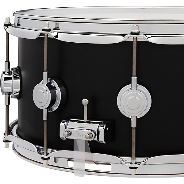 DW Collector's SSC Maple Satin Oil Snare Drum with Chrome Hardware 14 x 6.5 in. Ebony Stain