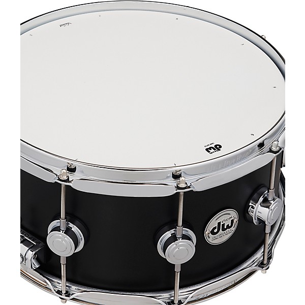 DW Collector's SSC Maple Satin Oil Snare Drum with Chrome Hardware 14 x 6.5 in. Ebony Stain