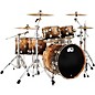 DW Collector's Series 5-Piece SSC Maple Exotic Shell Pack With Nickel Hardware Natural to Candy Black Fade Over Mapa Burl thumbnail