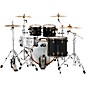 DW Collector's Series 4-Piece Maple/Mahogany Finish Ply Shell Pack with Black Nickel Hardware Gloss Black