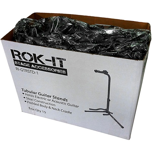 Rok-It Tubular Guitar Stand - 6 Pack