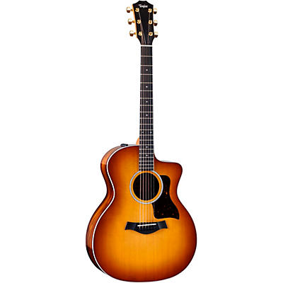 Taylor 214Ce Dlx Ziricote Special-Edition Grand Auditorium Acoustic-Electric Guitar Shaded Edge Burst for sale