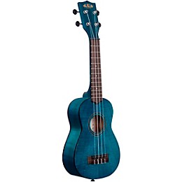 Kala Exotic Mahogany Soprano Ukulele Blue