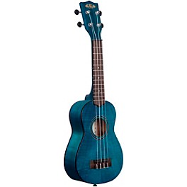 Kala Exotic Mahogany Soprano Ukulele Blue