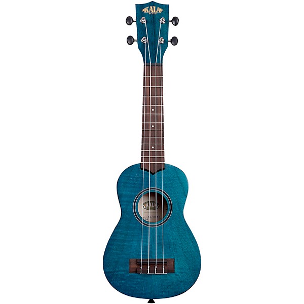 Kala Exotic Mahogany Soprano Ukulele Blue