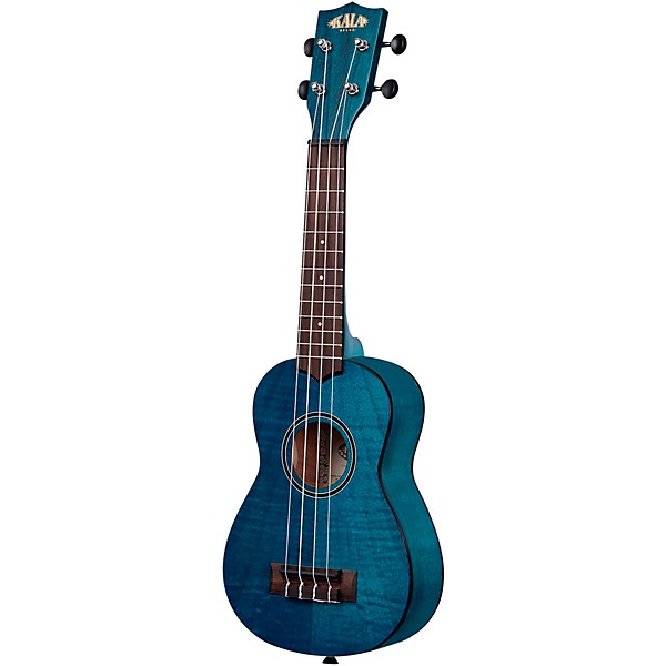 Kala Exotic Mahogany Soprano Ukulele Blue