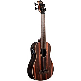 Open Box Kala Striped Ebony Acoustic-Electric U-Bass Level 1