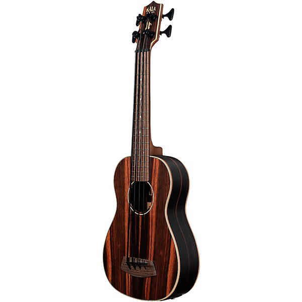 Open Box Kala Striped Ebony Acoustic-Electric U-Bass Level 1