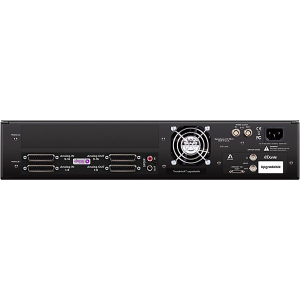 Apogee Symphony I/O MK II Audio Interface With Pro Tools HDX (Dante Upgradable) - 16 Analog I/O (4-DB25 Connectors, SPDIF)