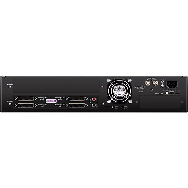 Apogee Symphony I/O MK II Audio Interface With Thunderbolt - 16 Analog I/O (4-DB25 Connectors, SPDIF) Atmos Monitoring Cap...