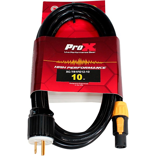 ProX Prox Xctr1Fe1210 True1 Edison Cable 10Ft