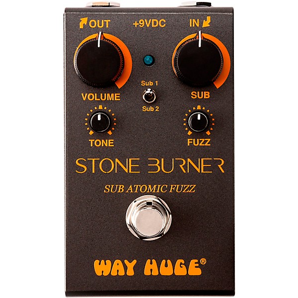 Way Huge Electronics Smalls Stone Burner Sub Atomic Fuzz Effects Pedal Black