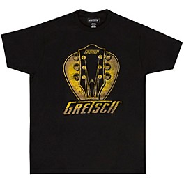 Gretsch Headstock Pick Cotton T-Shirt X Large Black Gretsch Headstock Pick Cotton T-Shirt X Large Black