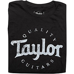 Taylor Distressed Logo T-Shirt X Large Black