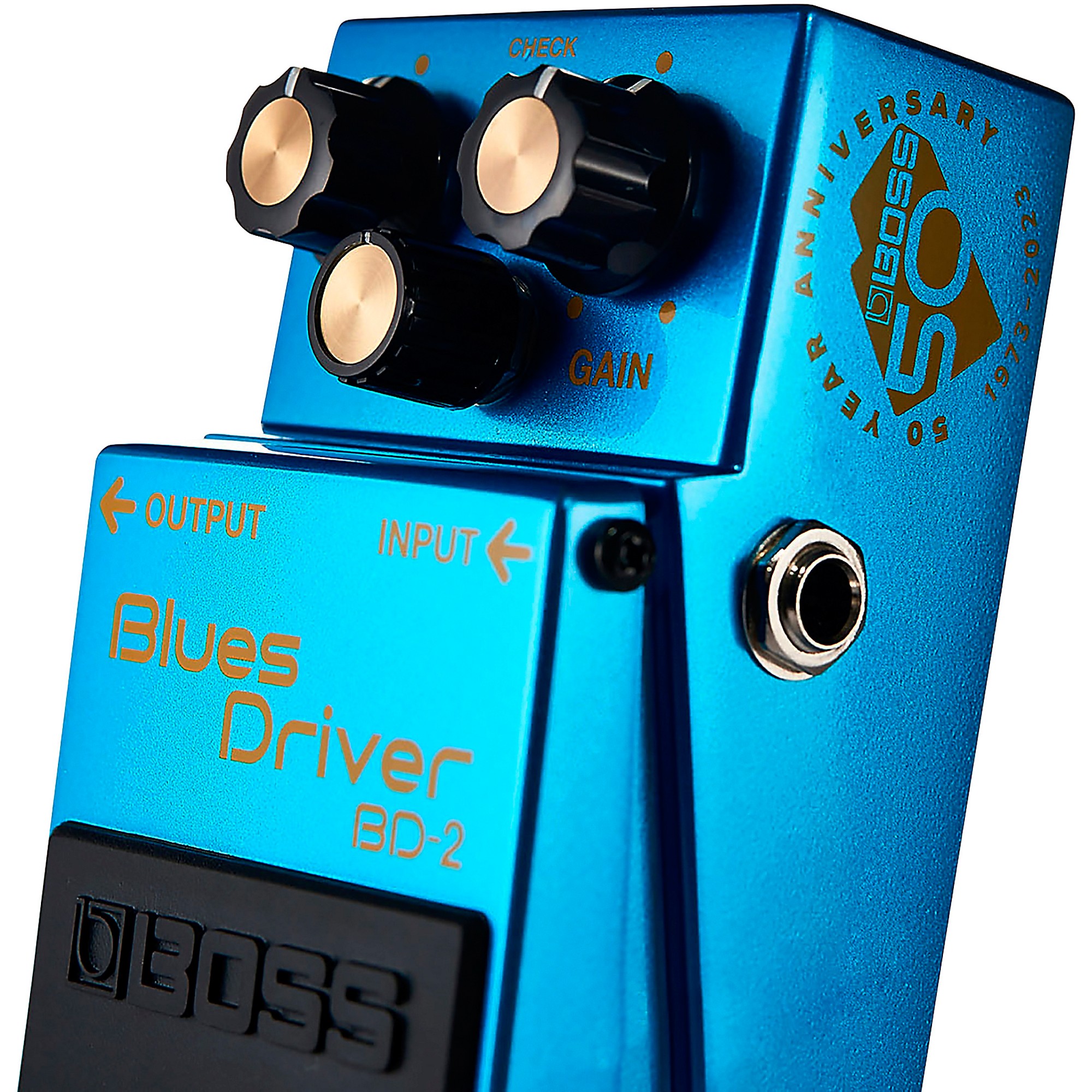 BOSS BD-2-B50A Blues Driver 50th Anniversary Effects Pedal Blue 