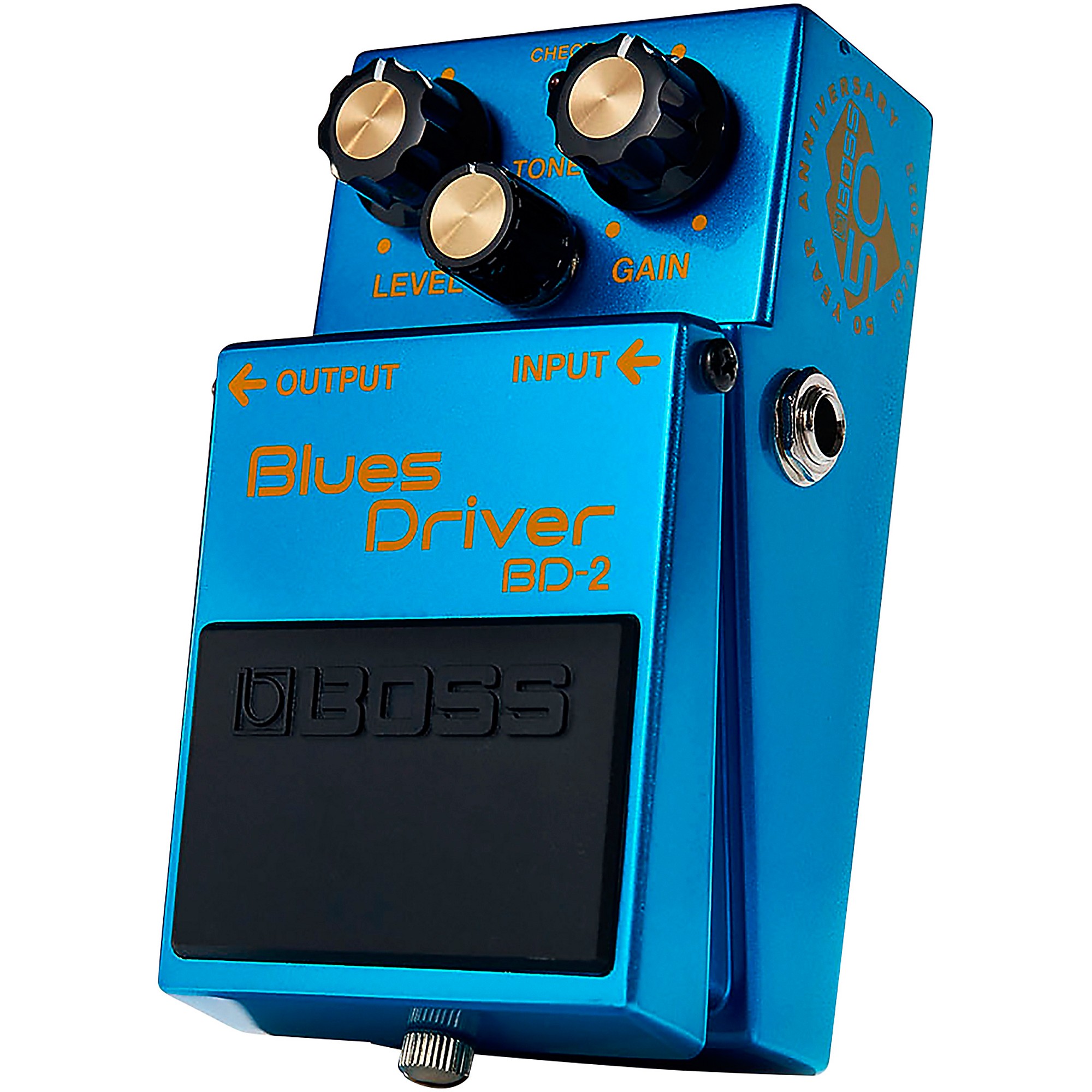 BOSS BD-2-B50A Blues Driver 50th Anniversary Effects Pedal Blue