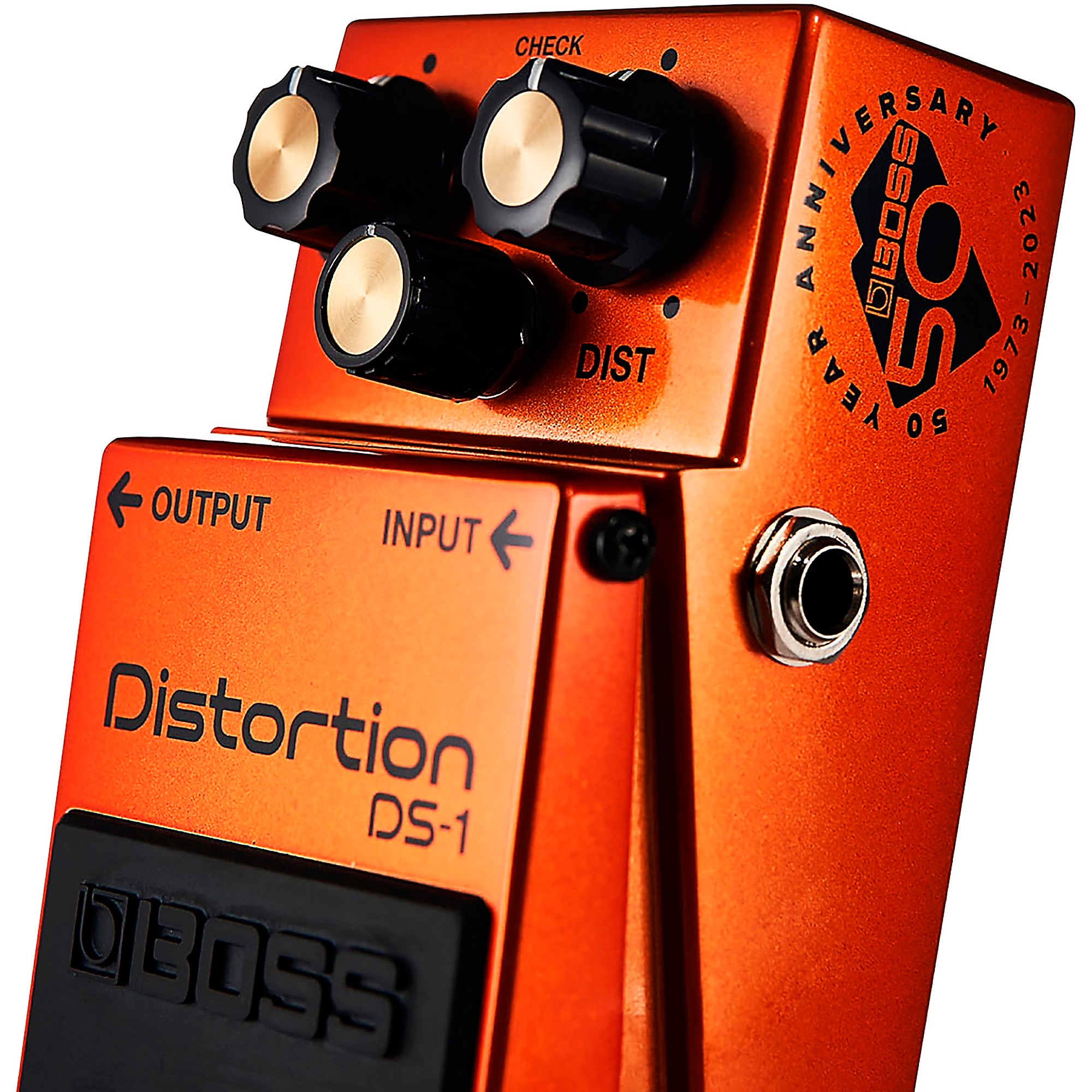 BOSS DS-1-B50A Distortion 50th Anniversary Effects Pedal Orange 