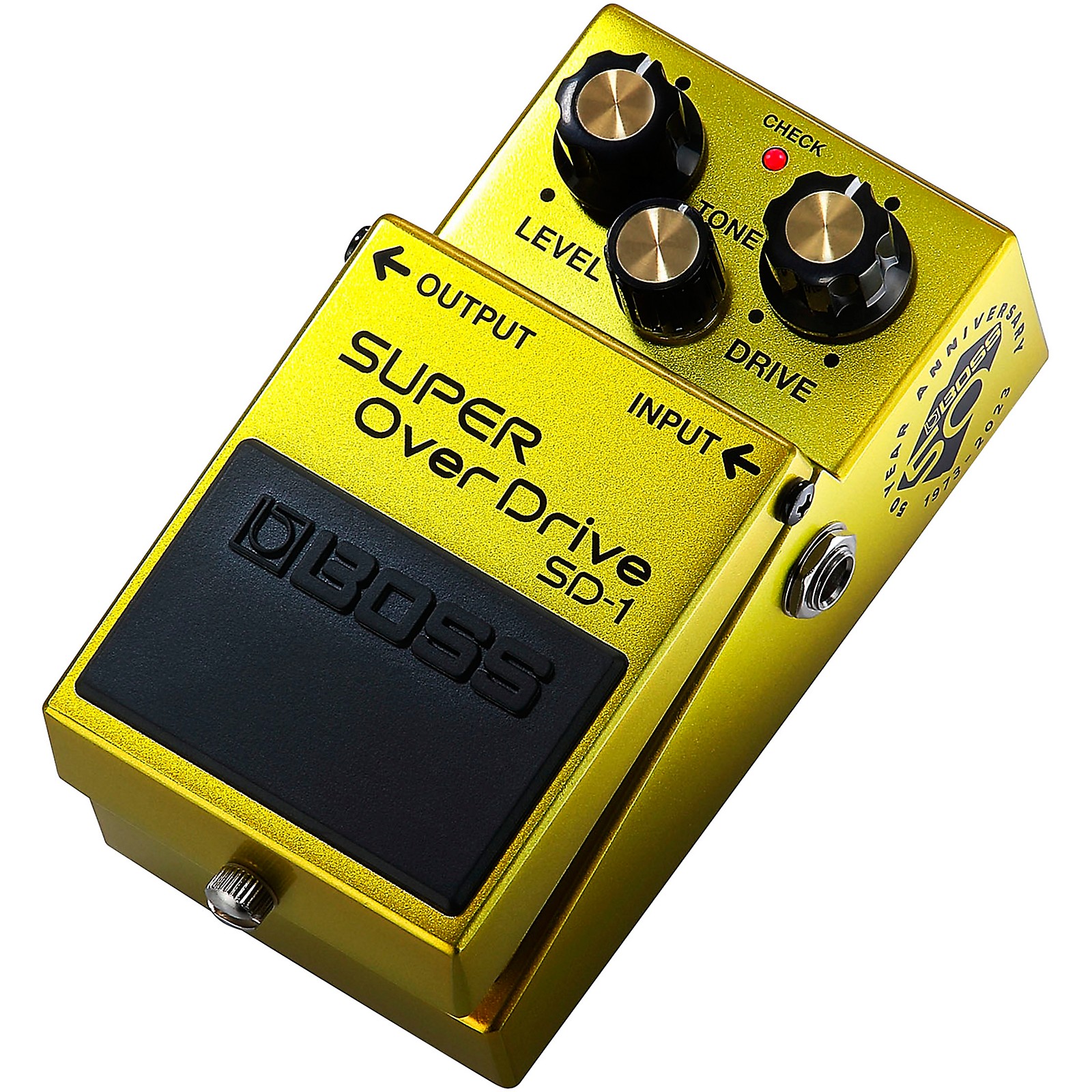 BOSS SD-1-B50A Super Overdrive 50th Anniversary Effects Pedal Yellow