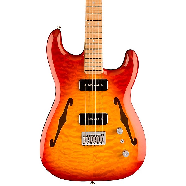 Fender Custom Shop Prestige Custom Thinline Stratocaster NOS Electric Guitar Masterbuilt by Kyle McMillin Tear Drop Cherry...