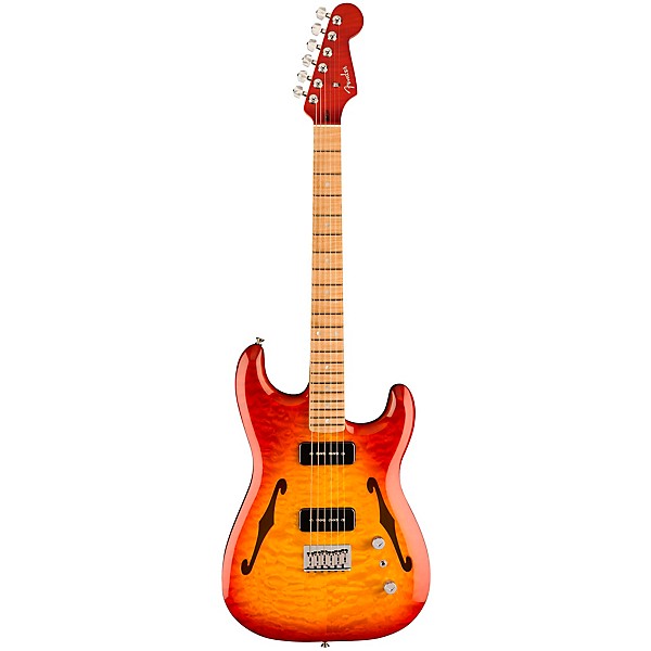 Fender Custom Shop Prestige Custom Thinline Stratocaster NOS Electric Guitar Masterbuilt by Kyle McMillin Tear Drop Cherry...