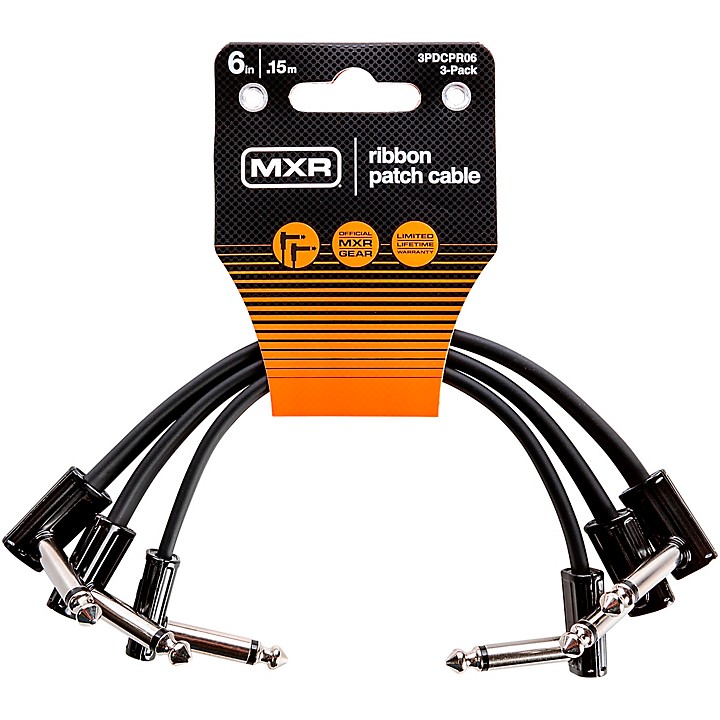 MXR 6in Ribbon Patch Cable 3-Pack -