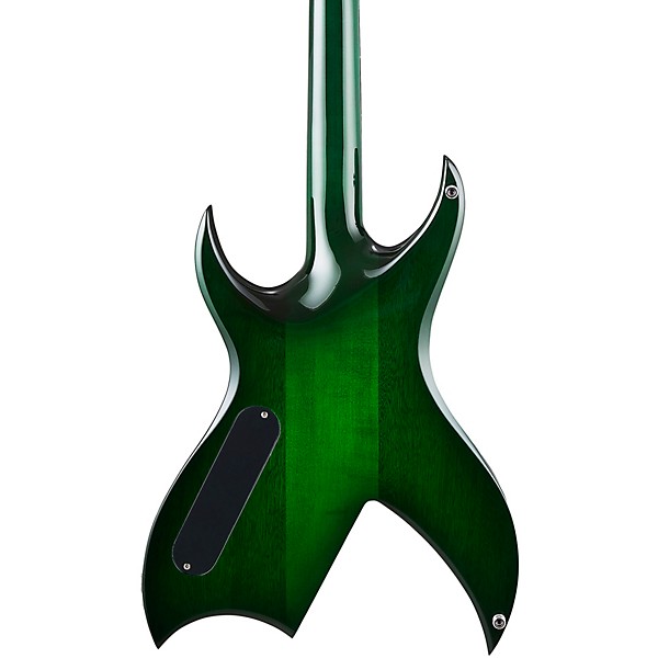 B.C. Rich Rich "B" Legacy with Tone Pros Electric Guitar Transparent Green