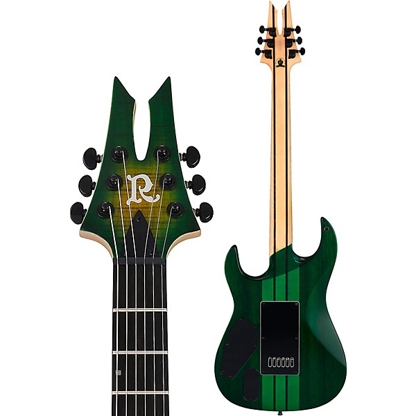 B.C. Rich Andy James Signature 6 EverTune Flametop Electric Guitar Trans Green Burst