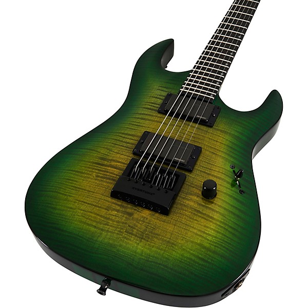 B.C. Rich Andy James Signature 6 EverTune Flametop Electric Guitar Trans Green Burst