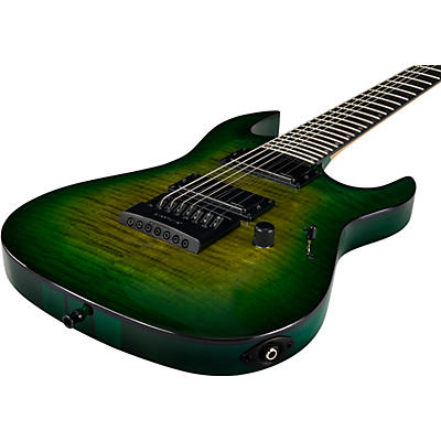 B.C. Rich Andy James Signature 7-String Evertune Electric Guitar Trans Green Burst for sale