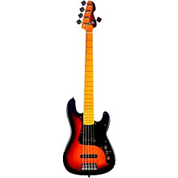 Markbass GV5 Gloxy Val MP 5 String Passive Electric Bass 3-Tone Sunburst