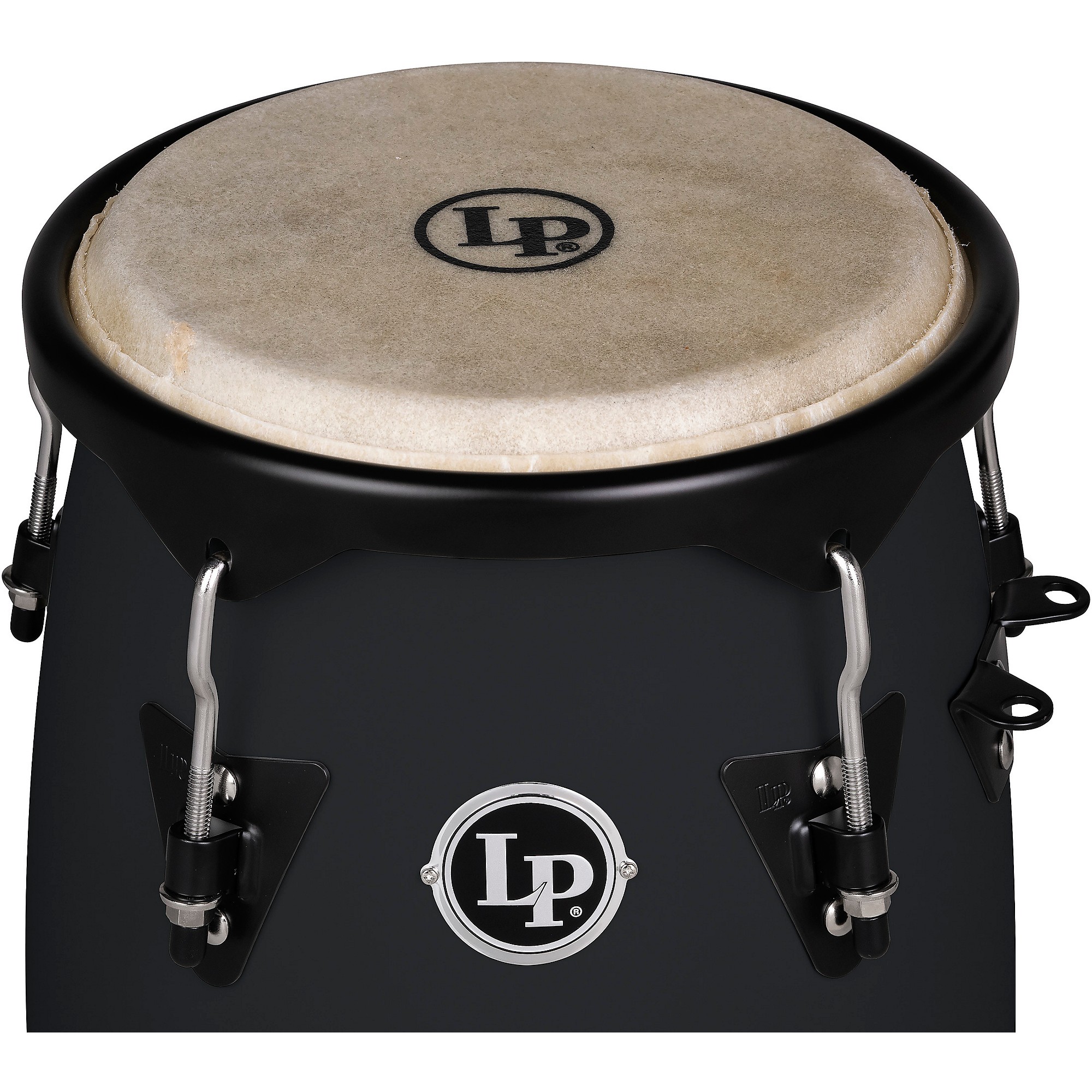 LP Discovery Conga Set with Double Conga Stand 10 and 11 in. Onyx