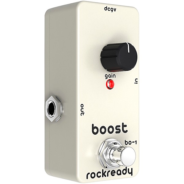 rockready Boost Mini Guitar Effect Pedal Cool White