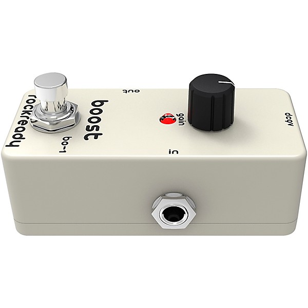 rockready Boost Mini Guitar Effect Pedal Cool White