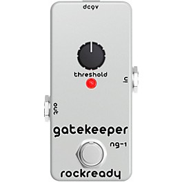 rockready Gatekeeper Mini Guitar Effect Pedal Steel Grey