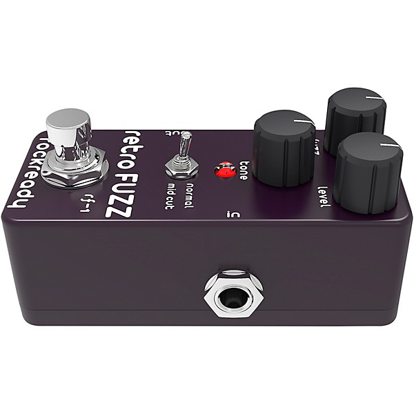 rockready Retro Fuzz Mini Guitar Effect Pedal Black