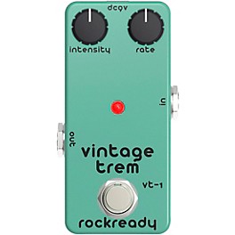 rockready Vintage Trem Mini Guitar Effect Pedal Emerald Green