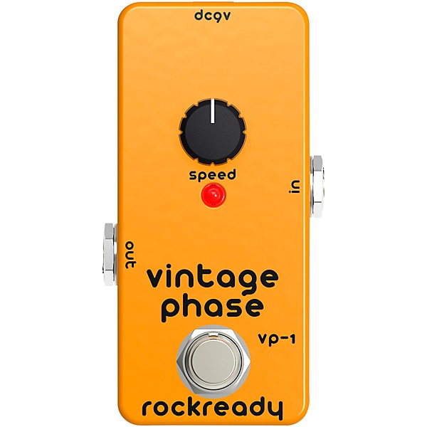 rockready Vintage Phase Mini Guitar Effect Pedal Royal Orange