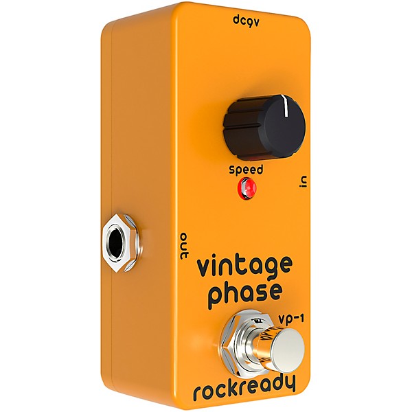 rockready Vintage Phase Mini Guitar Effect Pedal Royal Orange