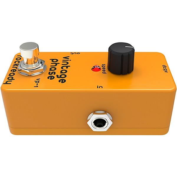 rockready Vintage Phase Mini Guitar Effect Pedal Royal Orange