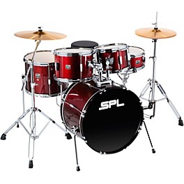 Sound Percussion Labs Kicker 5-Piece Complete Drum Set Black Sound Percussion Labs Kicker 5-Piece Complete Drum Set Dark Red