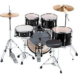 Sound Percussion Labs Kicker 5-Piece Complete Drum Set Black