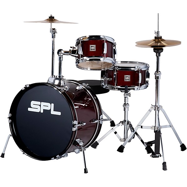 Open Box Sound Percussion Labs Lil' Kicker 3-Piece Junior Drum Set Level 1 Dark Red