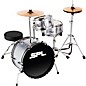 Sound Percussion Labs Lil' Kicker 3-Piece Junior Drum Set Metallic Silver thumbnail