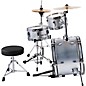 Sound Percussion Labs Lil' Kicker 3-Piece Junior Drum Set Metallic Silver